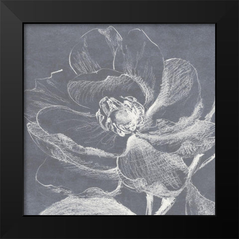 Neutral Floral Drawing II Black Modern Wood Framed Art Print by Loreth, Lanie
