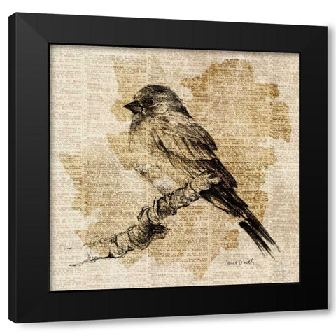 Bird Study I Black Modern Wood Framed Art Print by Loreth, Lanie