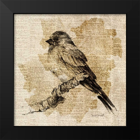 Bird Study I Black Modern Wood Framed Art Print by Loreth, Lanie