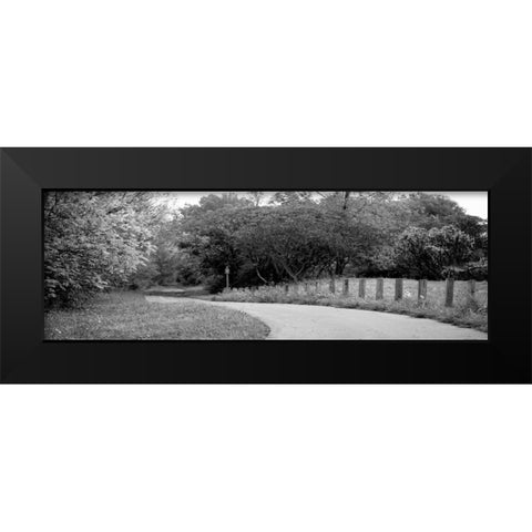 Country Road Black Modern Wood Framed Art Print by Poynter, Kelly