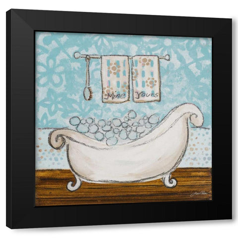 Yours and Mine I Black Modern Wood Framed Art Print with Double Matting by Ritter, Gina