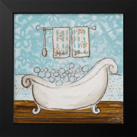 Yours and Mine I Black Modern Wood Framed Art Print by Ritter, Gina