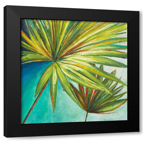 New Palmera II Black Modern Wood Framed Art Print by Pinto, Patricia
