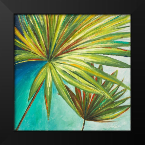 New Palmera II Black Modern Wood Framed Art Print by Pinto, Patricia