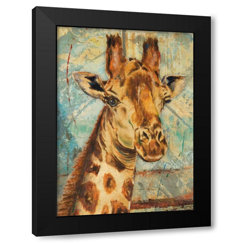 New Safari Rectangle I Black Modern Wood Framed Art Print by Pinto, Patricia