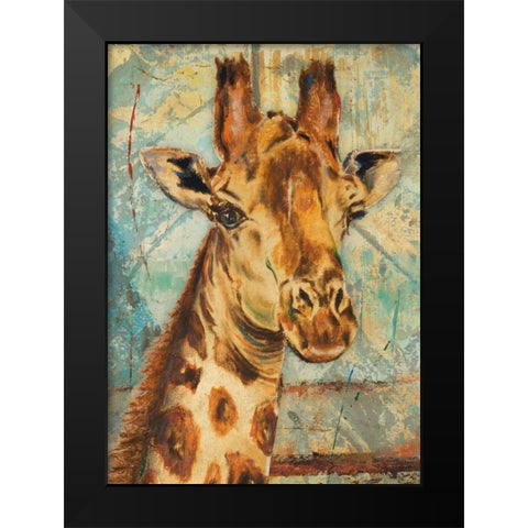 New Safari Rectangle I Black Modern Wood Framed Art Print by Pinto, Patricia