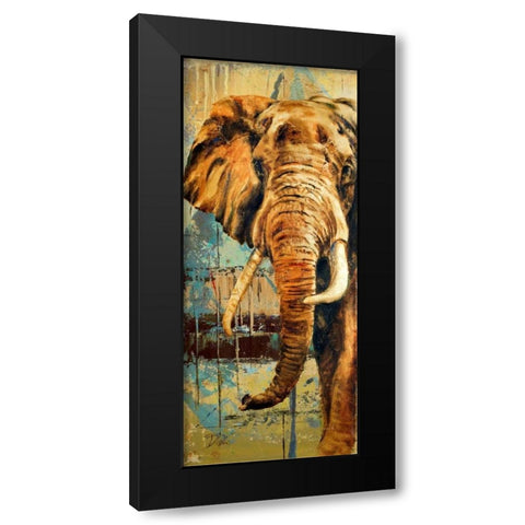 New Safari on Teal II Black Modern Wood Framed Art Print by Pinto, Patricia