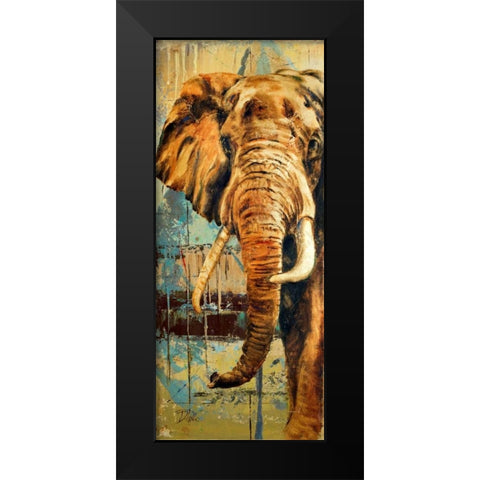 New Safari on Teal II Black Modern Wood Framed Art Print by Pinto, Patricia
