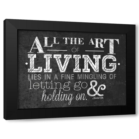 Art of Living with Border Black Modern Wood Framed Art Print with Double Matting by Sundance Studio
