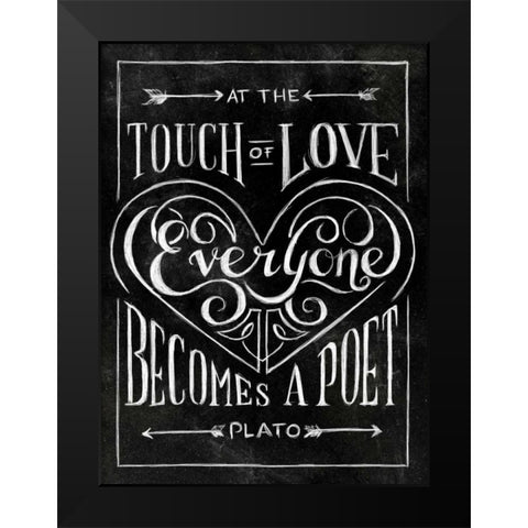 Everyone Becomes with Border Black Modern Wood Framed Art Print by Sundance Studio