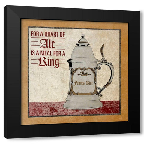 Stein II Black Modern Wood Framed Art Print with Double Matting by SD Graphics Studio