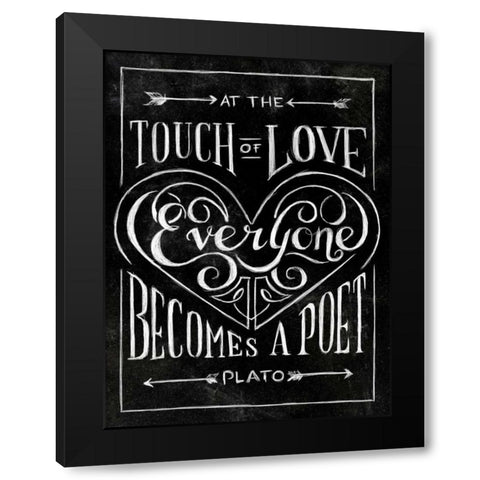 Everyone Becomes Black Modern Wood Framed Art Print by SD Graphics Studio