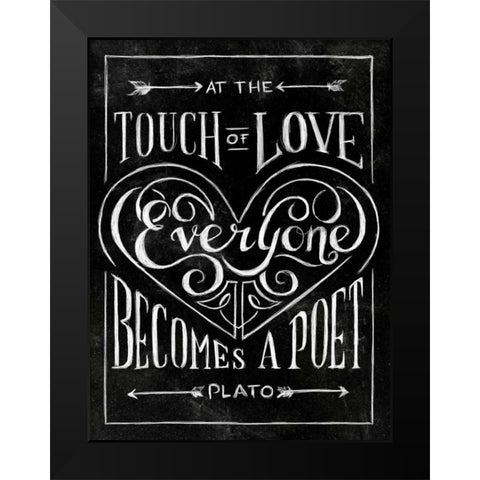 Everyone Becomes Black Modern Wood Framed Art Print by SD Graphics Studio