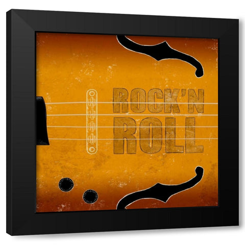Bass Black Modern Wood Framed Art Print by SD Graphics Studio