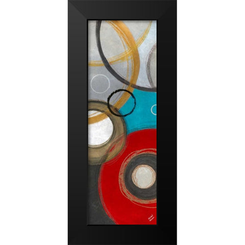 Playful Abstract I Black Modern Wood Framed Art Print by Marcon, Michael