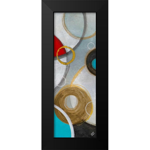 Playful Abstract II Black Modern Wood Framed Art Print by Marcon, Michael