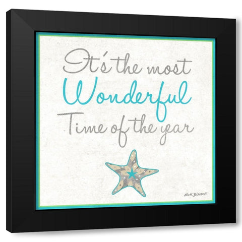Most Wonderful Time Black Modern Wood Framed Art Print by Biscardi, Nicholas