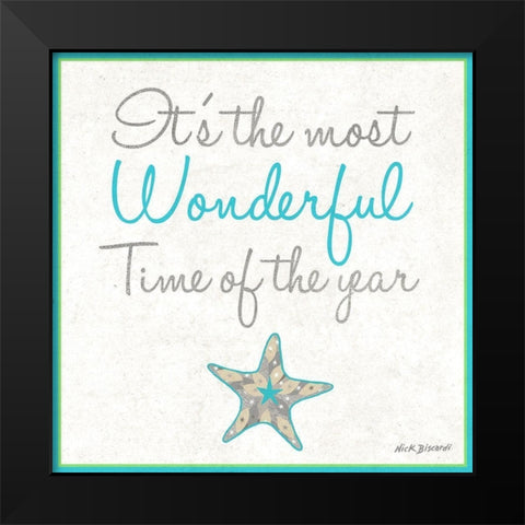 Most Wonderful Time Black Modern Wood Framed Art Print by Biscardi, Nicholas