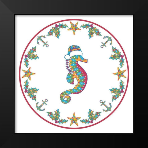 A Coastal Christmas III Black Modern Wood Framed Art Print by Biscardi, Nicholas