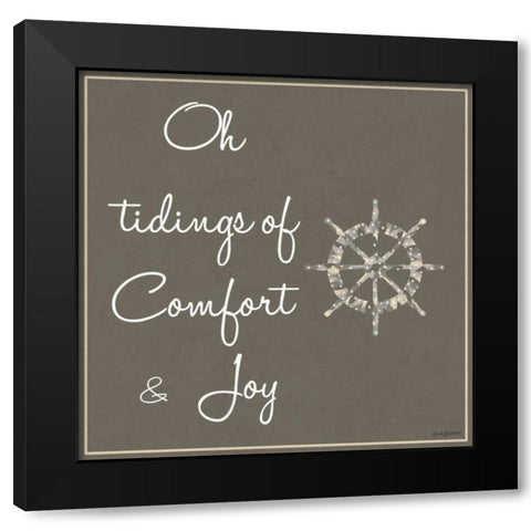 Silver Coast Christmas Square II Black Modern Wood Framed Art Print by Biscardi, Nicholas