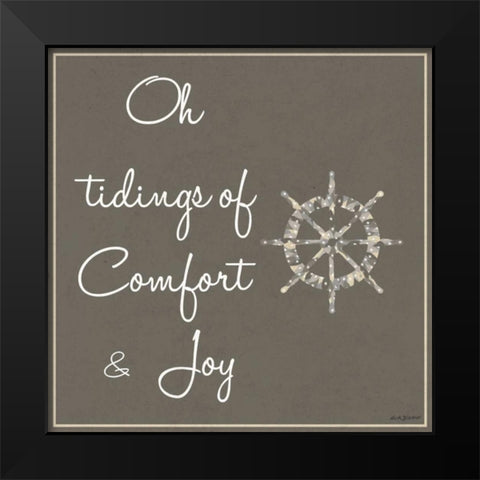 Silver Coast Christmas Square II Black Modern Wood Framed Art Print by Biscardi, Nicholas