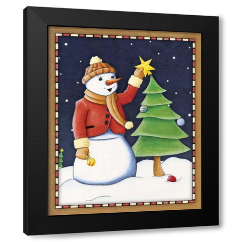 In the Spirit III Black Modern Wood Framed Art Print with Double Matting by Josefina