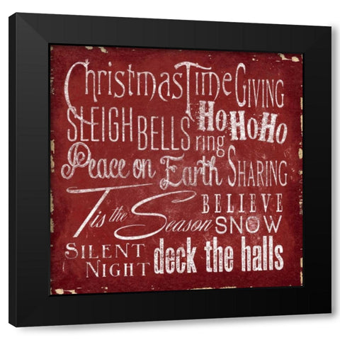 Holiday Type II Black Modern Wood Framed Art Print with Double Matting by Medley, Elizabeth