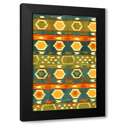 Southwest Design II Black Modern Wood Framed Art Print with Double Matting by Biscardi, Nicholas