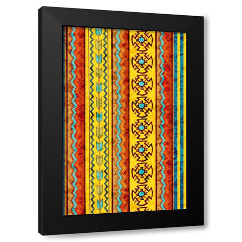 Navajo Black Modern Wood Framed Art Print by Biscardi, Nicholas