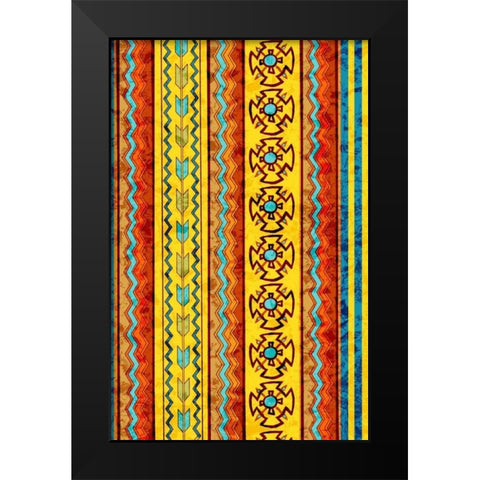 Navajo Black Modern Wood Framed Art Print by Biscardi, Nicholas