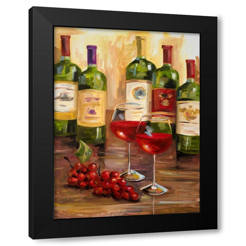Chianti I Black Modern Wood Framed Art Print with Double Matting by French-Roussia, Heather A.