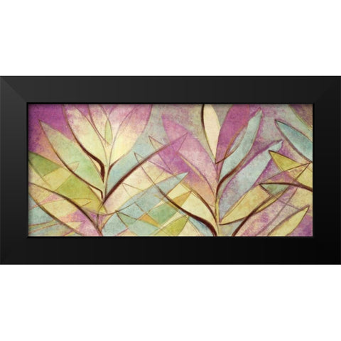 Palm Abstract Black Modern Wood Framed Art Print by Loreth, Lanie