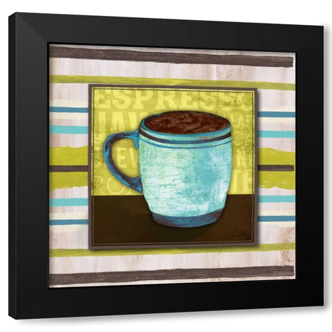 Morning Brew I Black Modern Wood Framed Art Print with Double Matting by Medley, Elizabeth