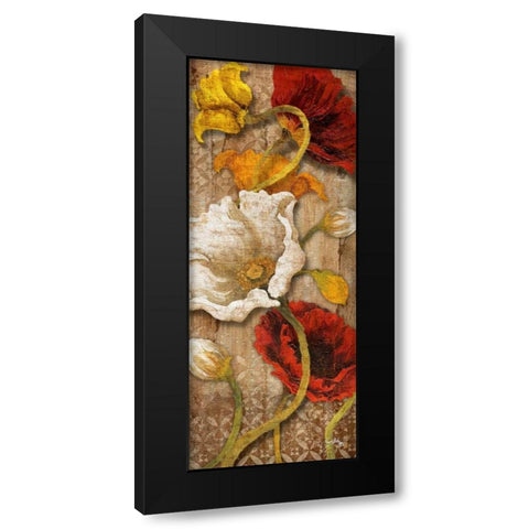 Joyful Poppies I Black Modern Wood Framed Art Print by Medley, Elizabeth