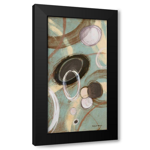 Inside Blue I Black Modern Wood Framed Art Print with Double Matting by Marcon, Michael