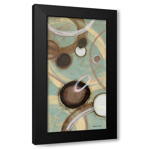 Inside Blue II Black Modern Wood Framed Art Print with Double Matting by Marcon, Michael