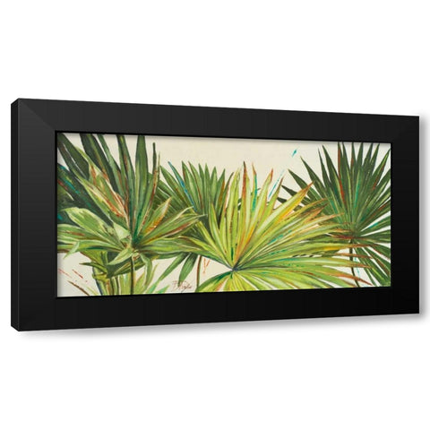 Arte Verde I Black Modern Wood Framed Art Print with Double Matting by Pinto, Patricia