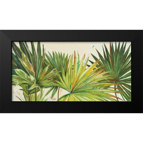 Arte Verde I Black Modern Wood Framed Art Print by Pinto, Patricia