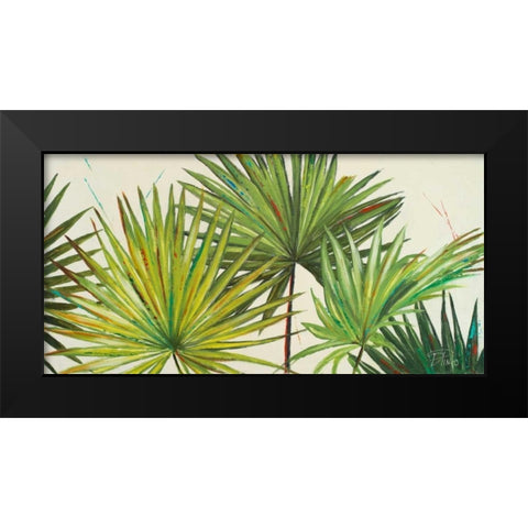 Arte Verde II Black Modern Wood Framed Art Print by Pinto, Patricia