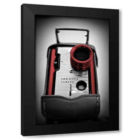 Red Camera Black Modern Wood Framed Art Print with Double Matting by Peck, Gail