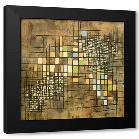 Fractal I Black Modern Wood Framed Art Print with Double Matting by Marcon, Michael