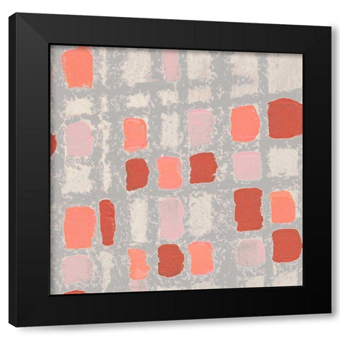 Coral Fractal I Black Modern Wood Framed Art Print with Double Matting by Marcon, Michael