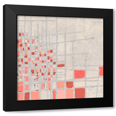 Coral Fractal II Black Modern Wood Framed Art Print by Marcon, Michael