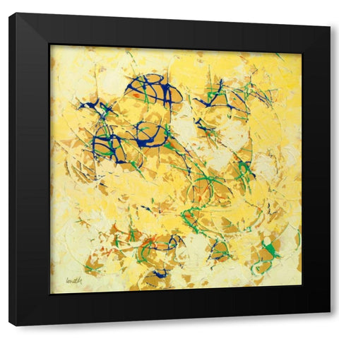 Space in Motion I Black Modern Wood Framed Art Print by Loreth, Lanie