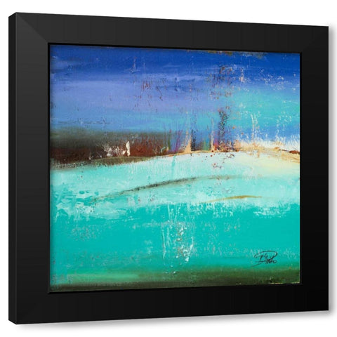 Aquamarina I Black Modern Wood Framed Art Print by Pinto, Patricia
