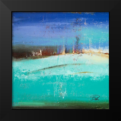 Aquamarina I Black Modern Wood Framed Art Print by Pinto, Patricia