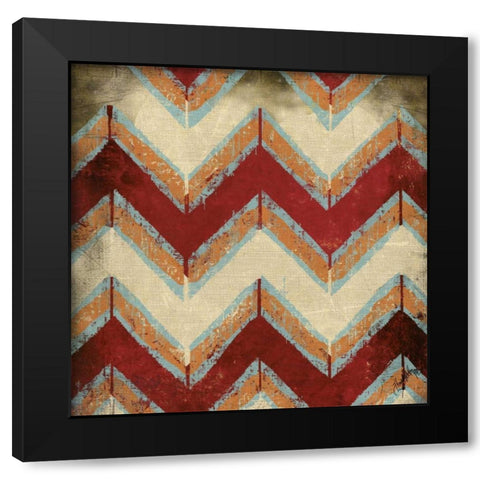 Moroccan Modele III Black Modern Wood Framed Art Print with Double Matting by Medley, Elizabeth