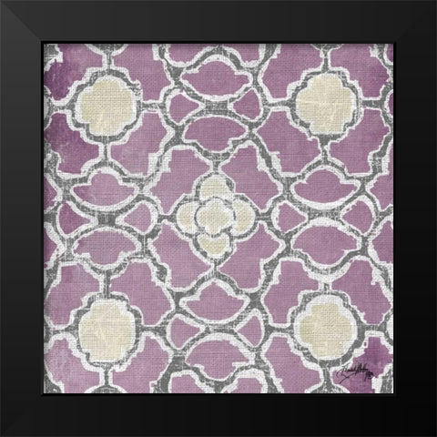 Purple Modele III Black Modern Wood Framed Art Print by Medley, Elizabeth