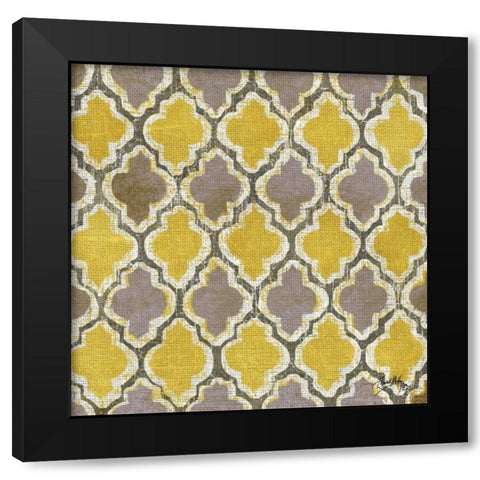 Gold Modele II Black Modern Wood Framed Art Print with Double Matting by Medley, Elizabeth