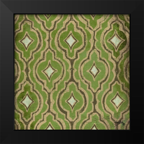 Green Modele VI Black Modern Wood Framed Art Print by Medley, Elizabeth